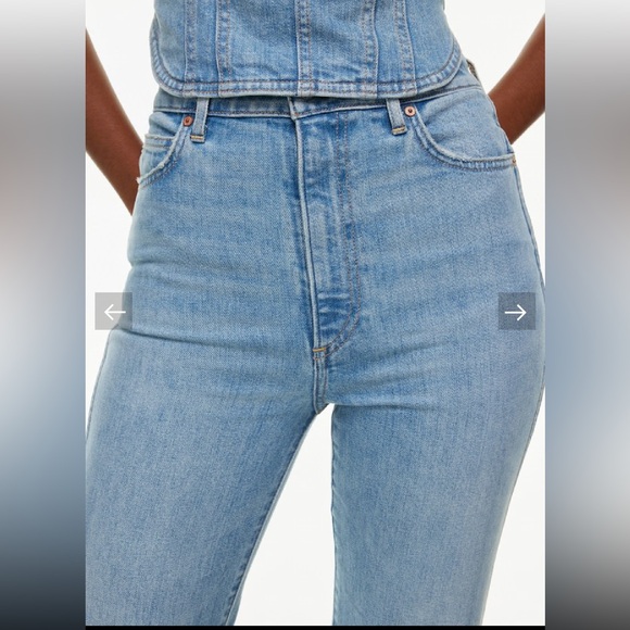 Aritzia Denim Forum 90s Naomi Super Hi Stovepipe Jean Women’s Size 30 Straight - Picture 3 of 15